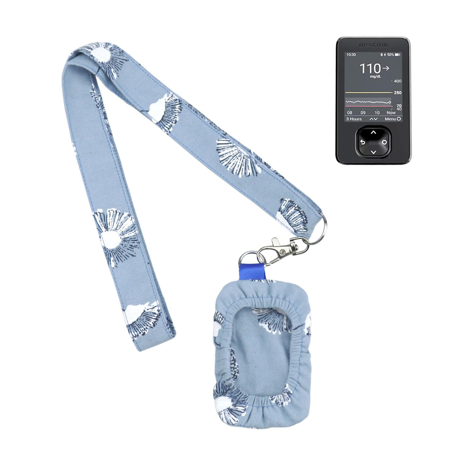 Dexcom G7 Receiver Case with Lanyard for Dexcom G7 Receiver Holder Case Blood Glucose Meter Pouch Dexcom G7 Receiver Neck Pouch Diabetes Supplies
