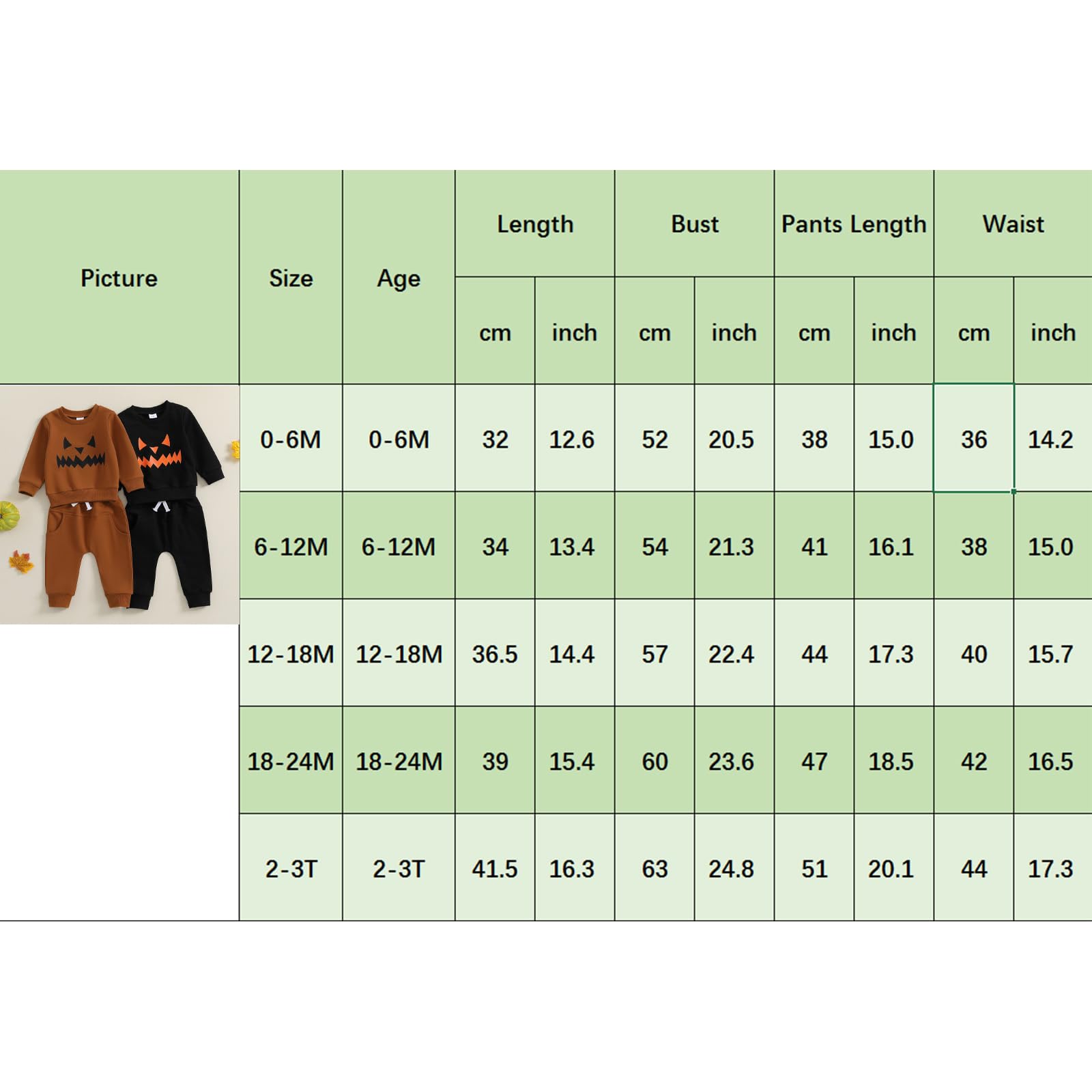 Ropa de Halloween para bebés y niños con camisas y pantalones divertidos en forma de calabaza, ropa de otoño para niños de 6, 12, 18, 24 meses, 2 años