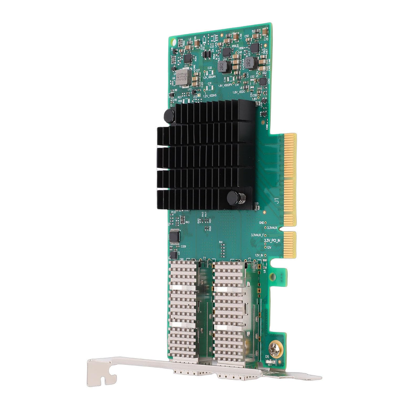 XUMIUZIY Scheda di Rete per Server a Doppia Porta, Adattatore di Rete Ad Alta velocità da 10 Gbps 25 Gbps con Tecnologia RDMA a Bassa Latenza, per Data Center WinOS VMware