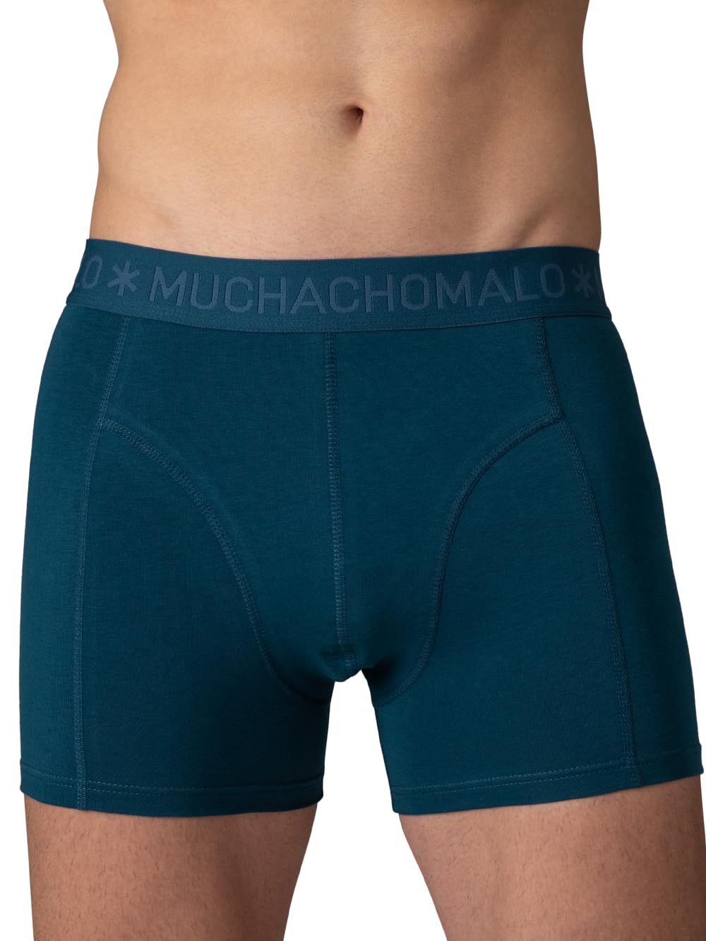 Muchachomalo Boxer da uomo, biancheria intima in cotone da uomo, confezione da 4 pezzi, boxer stampati, taglio classico, con elastico in vita