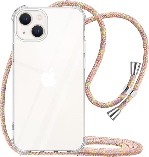 Miniatura 10 de YESPURE Funda para teléfono Google Pixel 7 Pro, transparente, ajustable, con cordón para el cuello, para mujeres, niñas, TPU suave, delgada, a