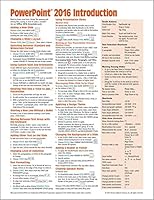 Microsoft PowerPoint 2016 Introduction Quick Reference Guide - Windows Version (Cheat Sheet of Instructions, Tips & Shortcuts - Laminated Card) 1939791936 Book Cover