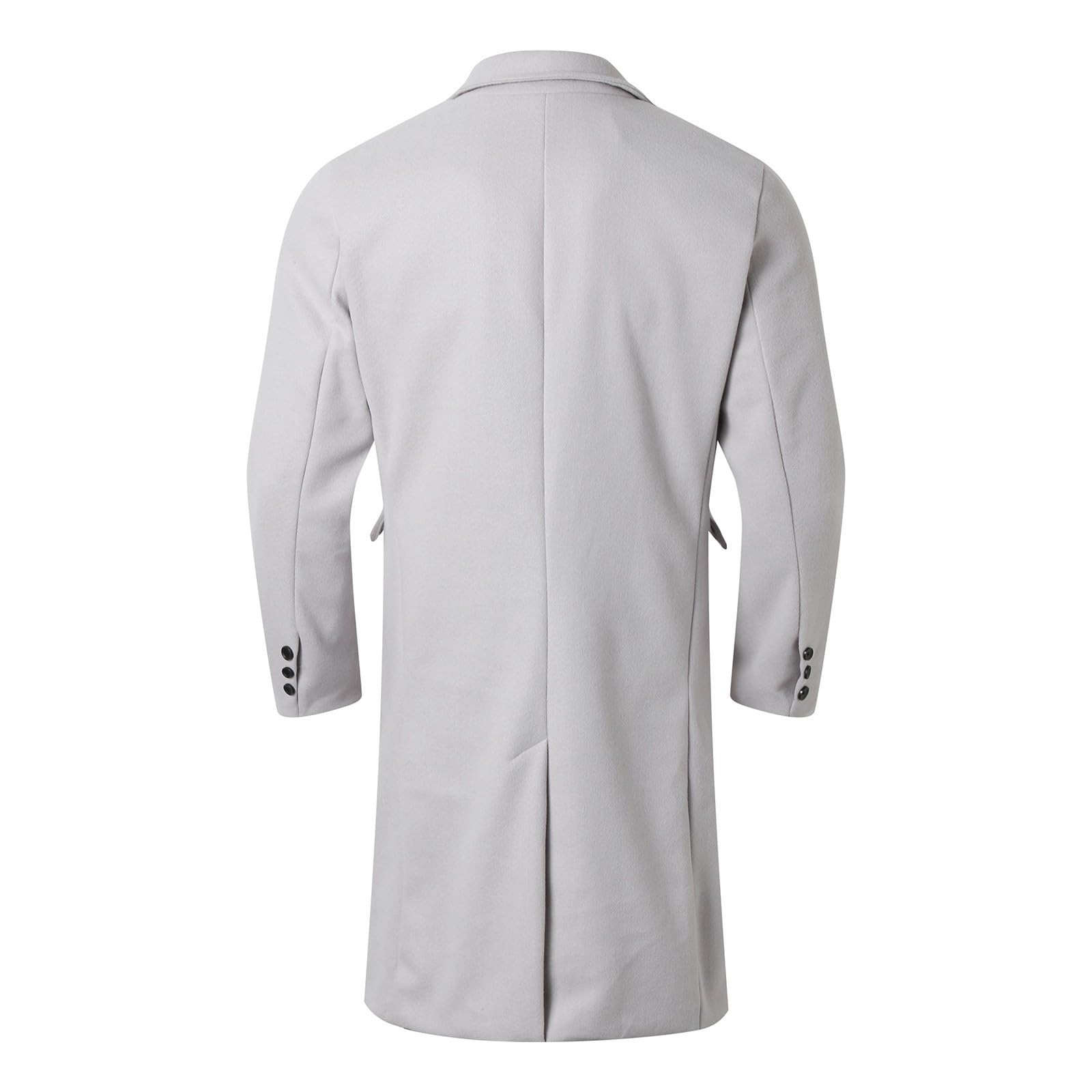Generisch Wintermantel Herren Lang Dufflecoat, Herren Wintermantel Langer Wollmantel mit Stilmodus für optimale Wärme Bequemlichkeit in kalten Jahreszeiten
