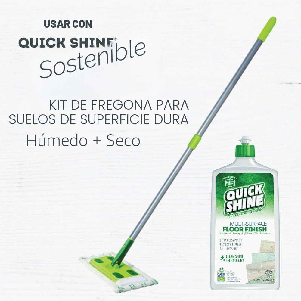 Quick Shine - Abrillantador para suelos de madera, 800 ml