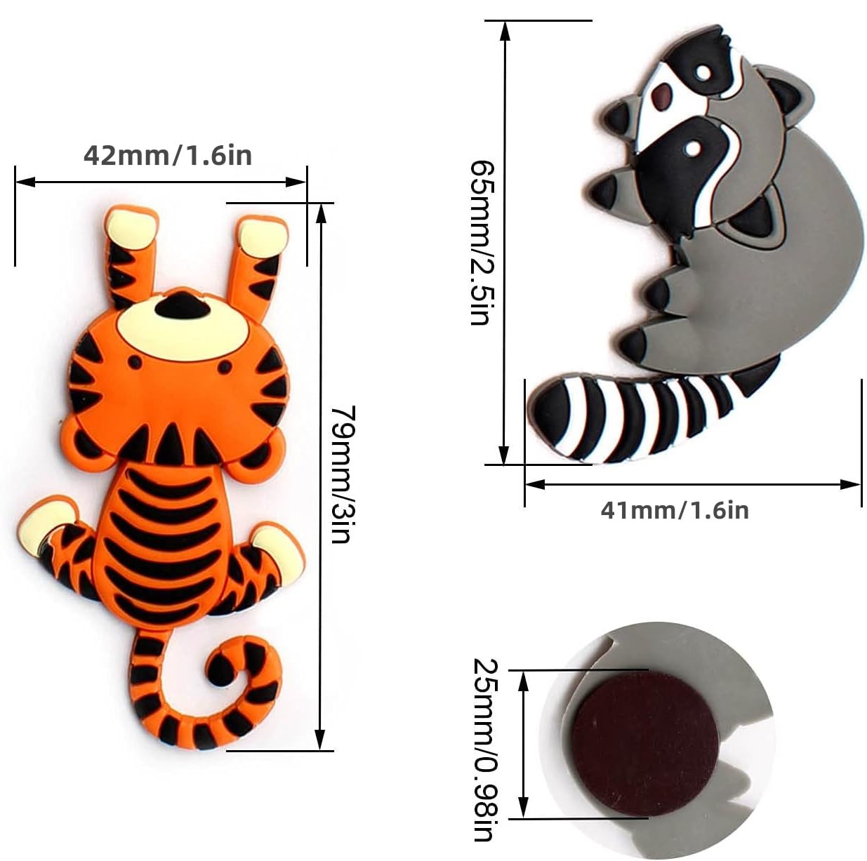 Magneti Per Frigo Divertenti - 18 Pezzi Con Animali Marini In Gomma, Decorazione Colorata