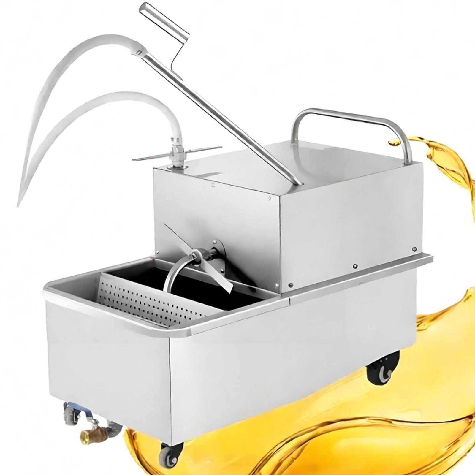Impianto Filtrazione Olio,Macchine Mobili Del Filtro Della Friggitrice 48L