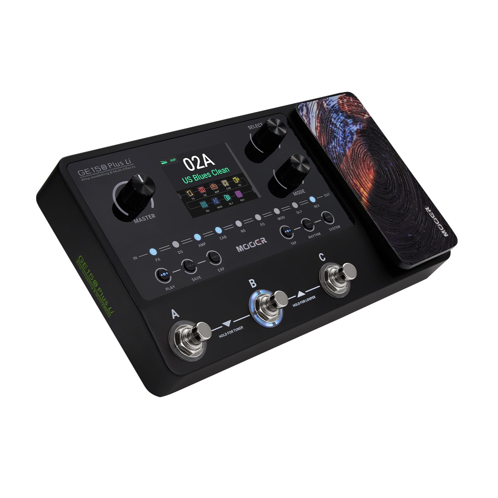 Mooer GE150 Plus Li Multi Effects - Pedale, batteria