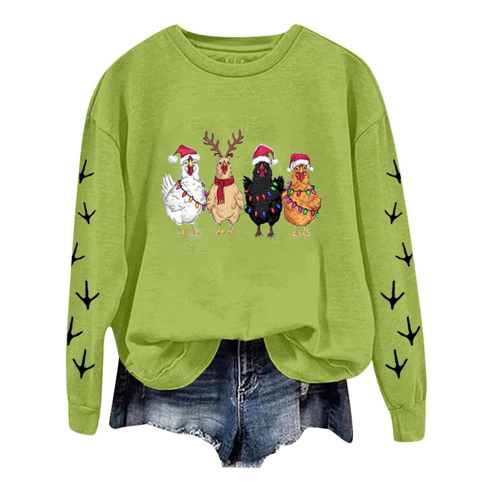 Sweat Femme Pull Coton Contre le Froid Pull Confortable Hiver A25 - 5