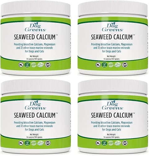 Miniatura 4 de Calcio de algas marinas para perros y gatos, 14 onzas, suplemento de calcio para equilibrar la comida casera, probado para su pureza, más asequible