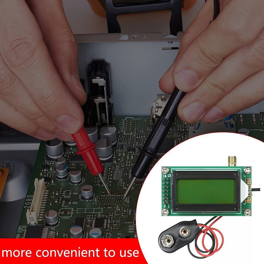 1~500 MHz Frequency Counter with 0802 LCD Display, High Accuracy & Low Power Consumption Spare Part for Frequency Testing