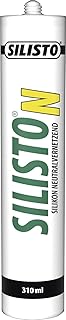 SILISTO Sanitär Silikon, Silikondichtstoff, Fugendichtstoff Neutralvernetzend, Bau-Silikon, Silicondichtstoff, Qualitätsdi...