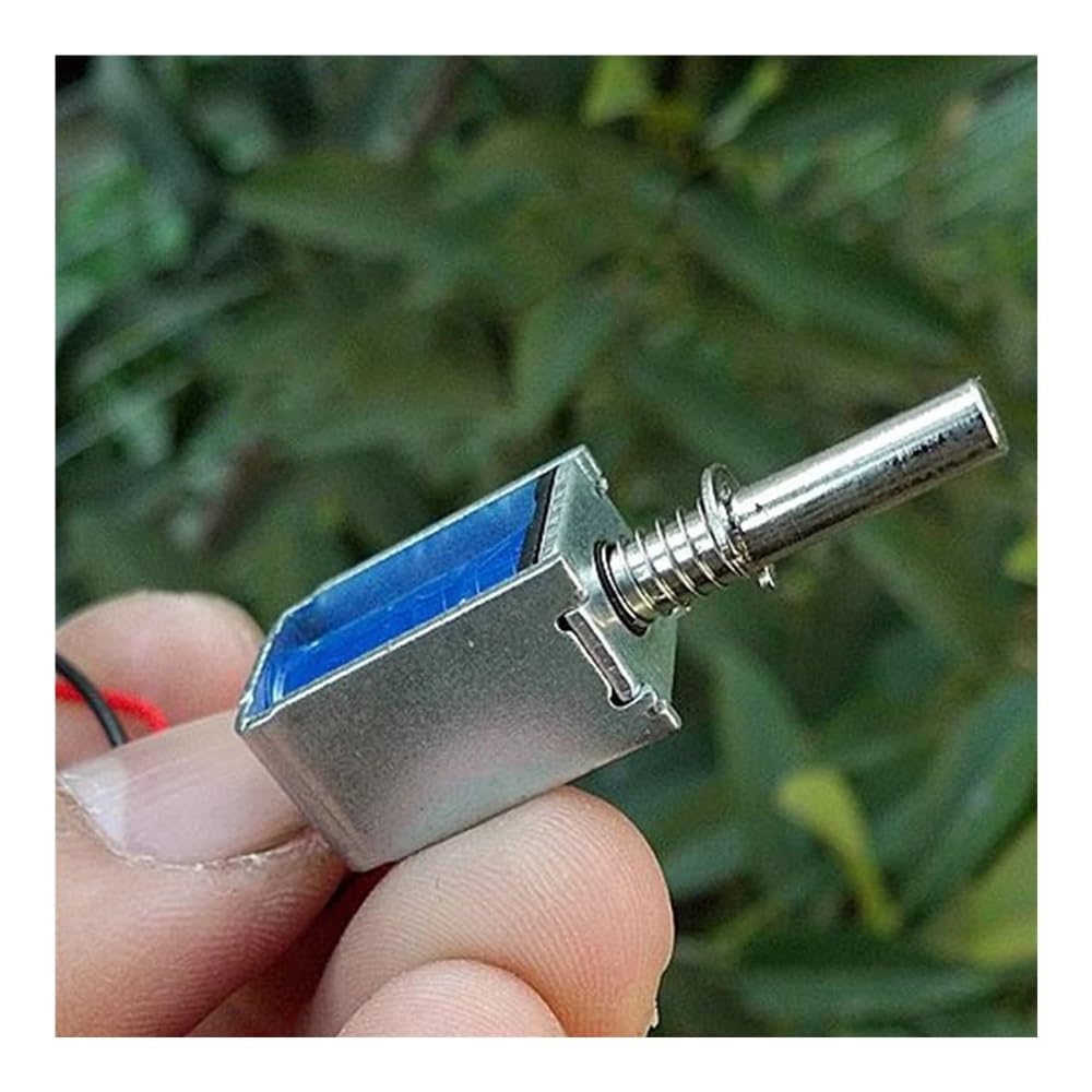 Elettromagnete in miniatura di spinta e trazione da 5 mm CC 5 V, 6 V e 12 V per telaio di serratura, serratura elettronica con riavvio a molla