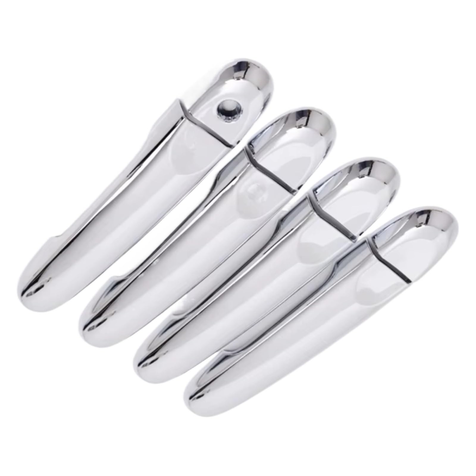JJRFVBGT Door Handle Trim Compatible with Nissan for Tiida 2012 2013 2014 2015 2016 2017 2018 ABS Silver Accessories Car Exterior Door Handle Cover
