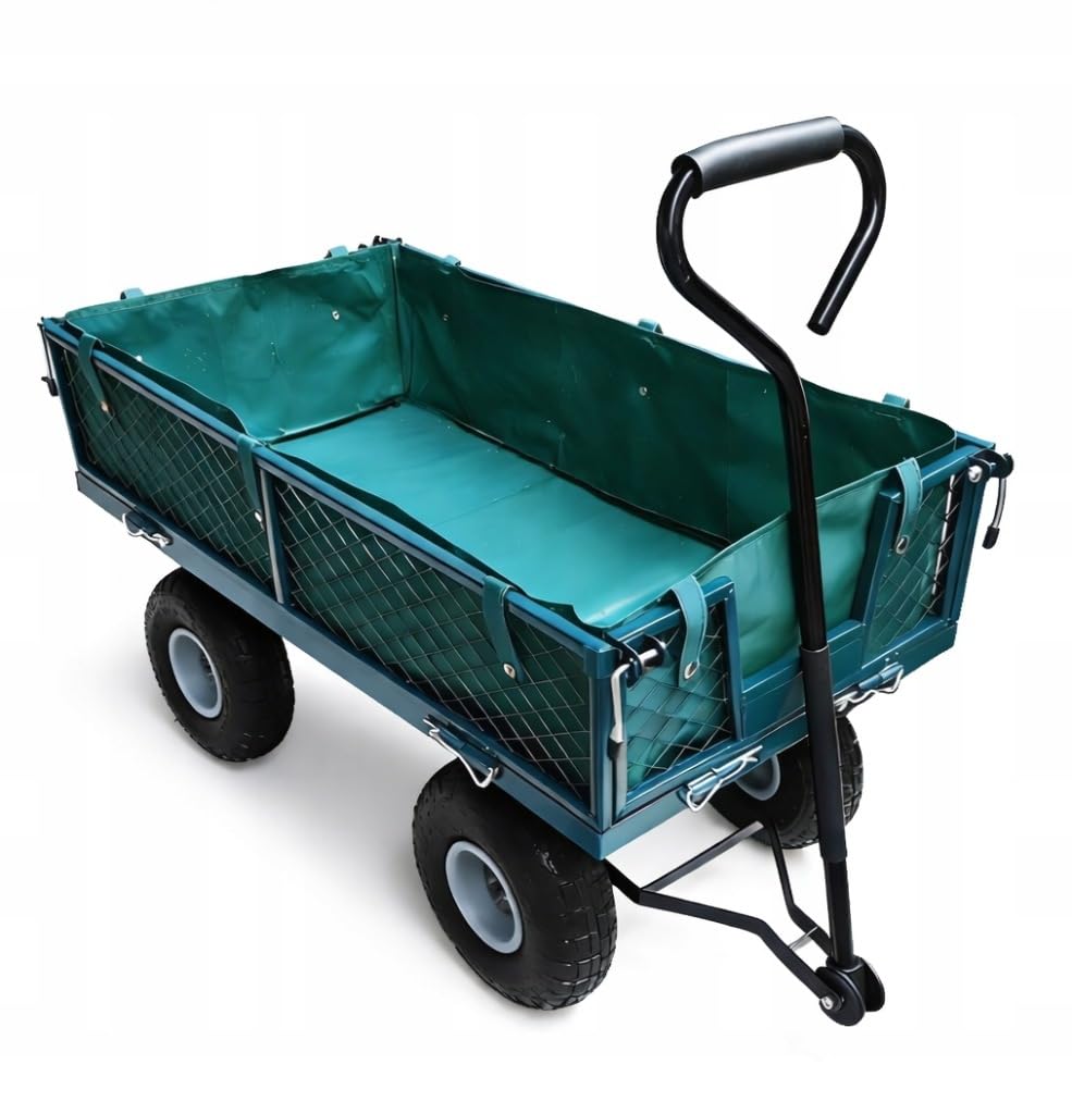 Gartenwagen 100L 200kg Klappbar Schubkarre Luftreifen XXL