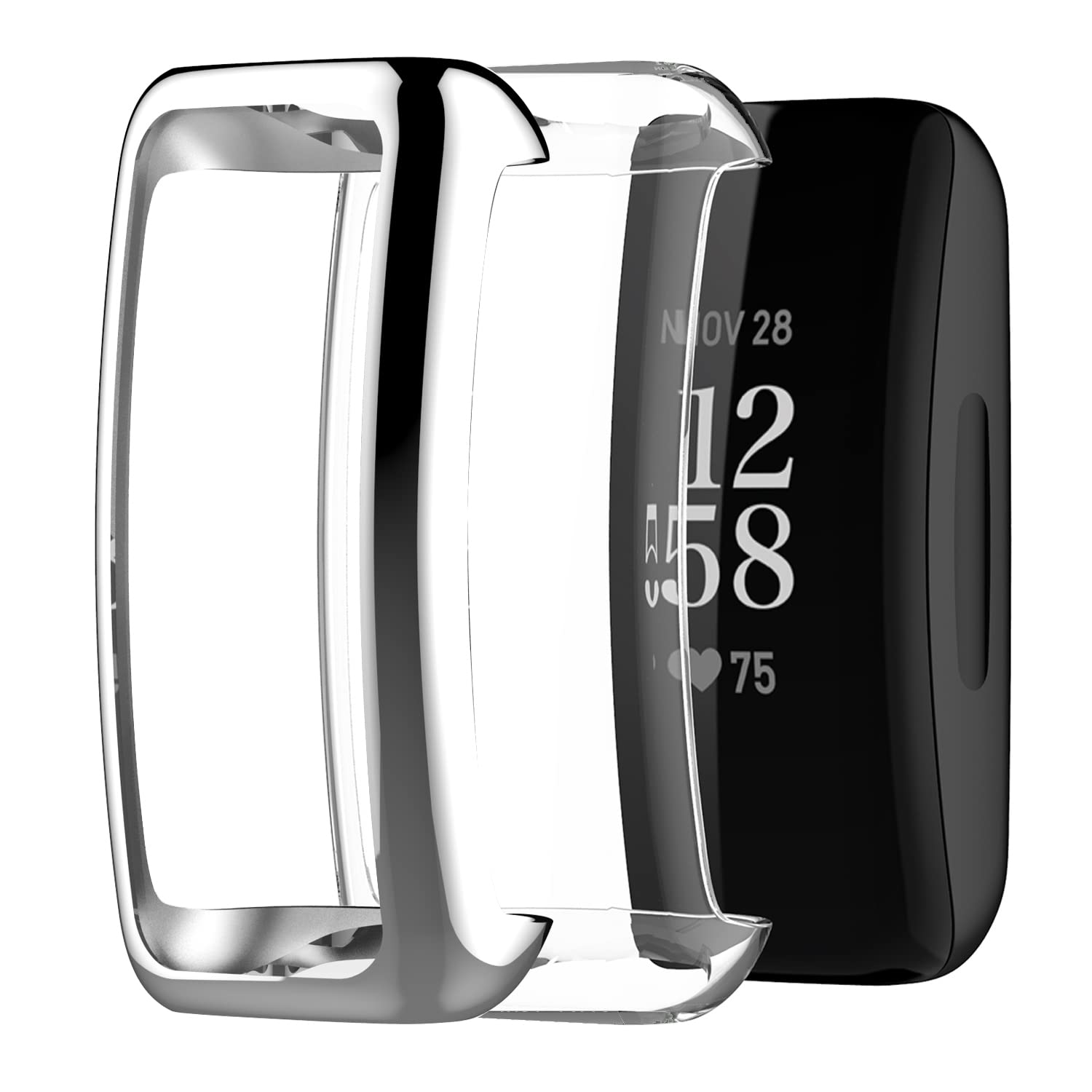 Amazon.co.jp: WUWOCJ【2個セット】保護ケース対応 Fitbit inspire 2 