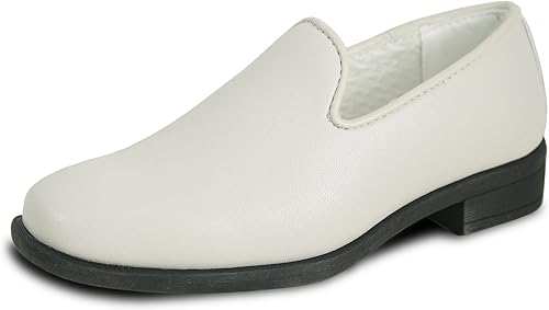 VANGELO Zapato de vestir Vallo Oxford con cordones y mocasín formal para baile de graduación, boda, plantilla Ortholite, tamaño desde niños pequeños