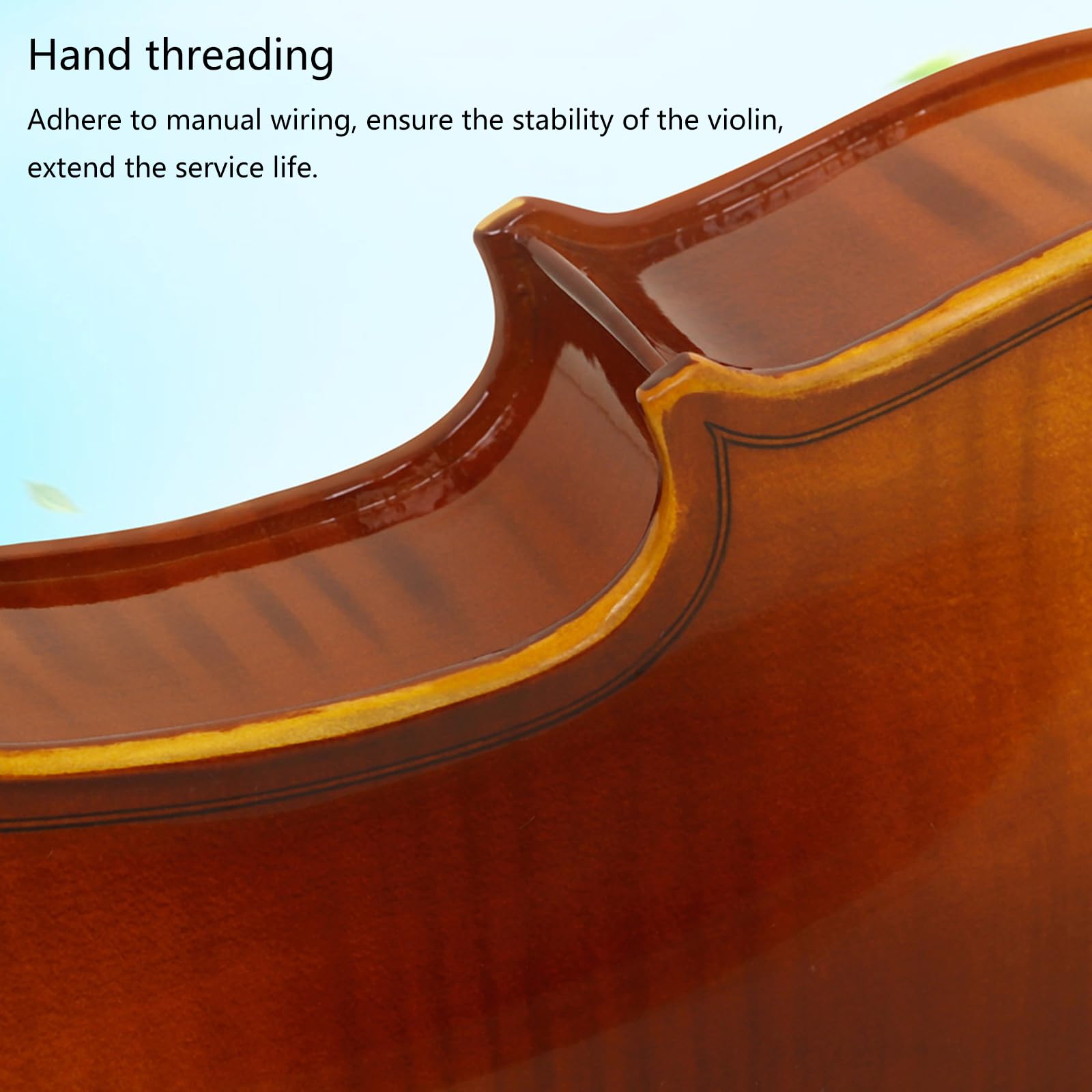 Viola in Legno di Abete con Archetto e Custodia per Il Trasporto, Strumento a Corde, Kit di Sostituzione per Viola da 16 Pollici per Principianti e Studenti