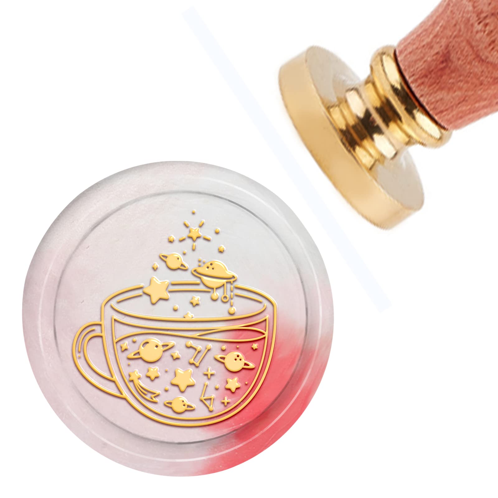 Sceau de cire univers 30mm pour enveloppes invitations et cartes de voeux