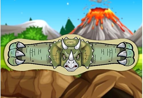 Miniatura 5 de Vendajes temáticos prehistóricos de Hug-a-BooBoo! Vendajes prehistóricos no tóxicos sin látex con relleno de protección adicional y banda de