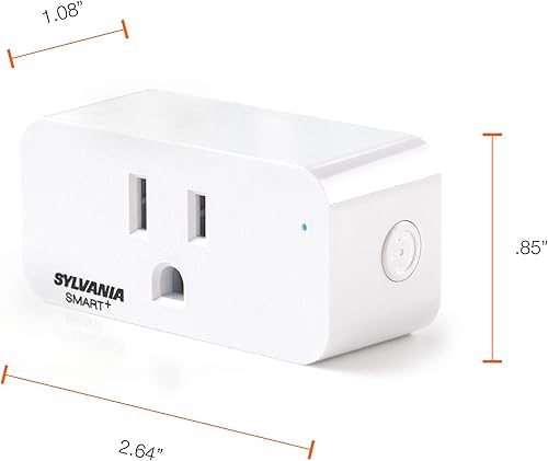 Miniatura 7 de SYLVANIA - Enchufe inteligente Wifi, control de voz, compatible con Alexa y Google Home, temporizador, encendido/apagado, blanco, paquete de 4