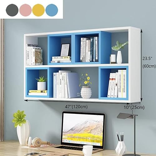 Miniatura 2 de LITFAD Estantería flotante para pared, unidad de almacenamiento de madera, moderna y pequeña, estantería de almacenamiento montada en la pared para