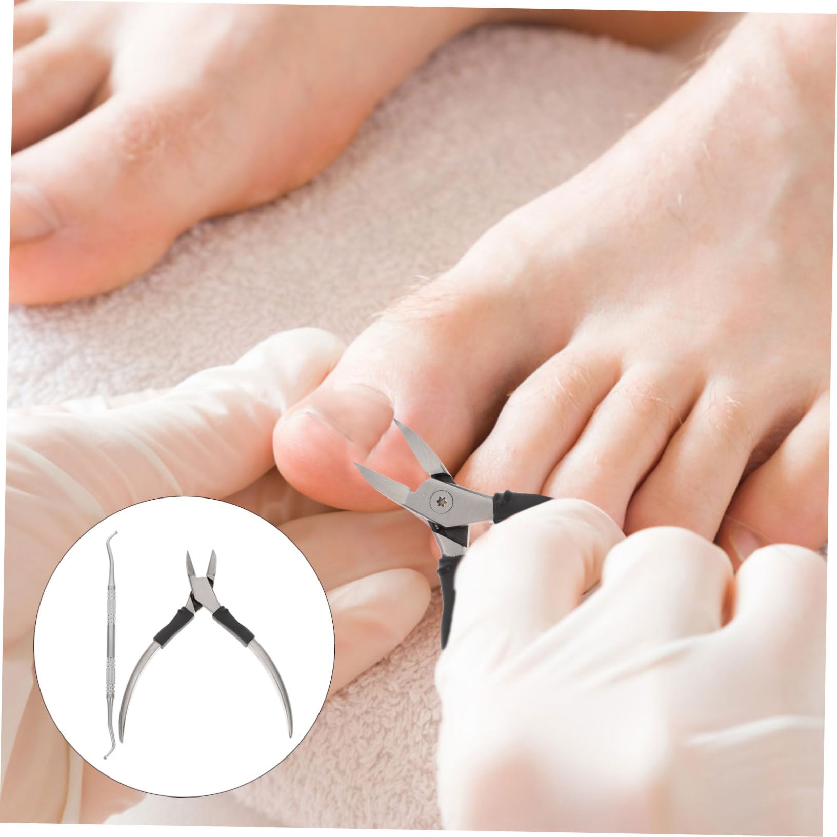 minkissy 2sätze Maniküre Hochwertigem Edelstahl Nagelreiniger Nagelhautentferner Für Professionelle Fuß Und Handpflege Für Dicke Nägel Und Empfindliche Haut
