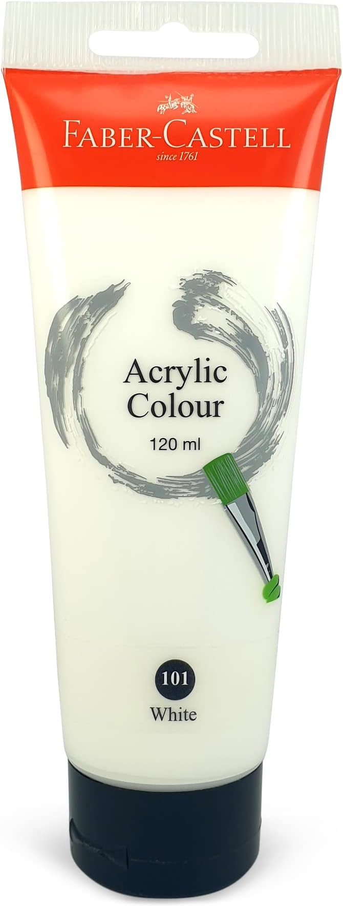 Faber-Castell Acrylic Colour Paint 120 Ml Tube White, 378301