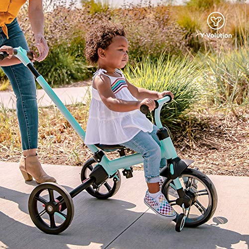 Yvolution Y Velo Flippa 4-in-1 Toddler Trike to Balance Bike | Ages 2-5 Years (Green)
