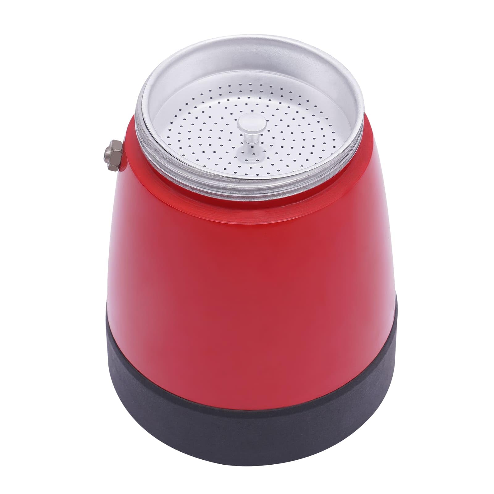 Elektrische Kaffeemaschine 480 W Aluminiumlegierung 360° drehbar 300 ml 10,2 x 19,5 cm rot