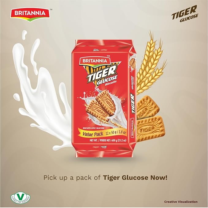 Britannia Tiger Glucose Biscuits 600 g miniatura 3