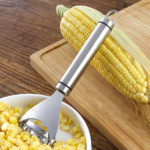 Stainless Steel Corn Planer Thresher Peeler, ​Corn Cutter Cob Stripper Tool ,Corn Peeler For Corn On The Cob, Corn On The Cob Remover Tool With Ergonomic Handle (1 Pcs) #TOP1