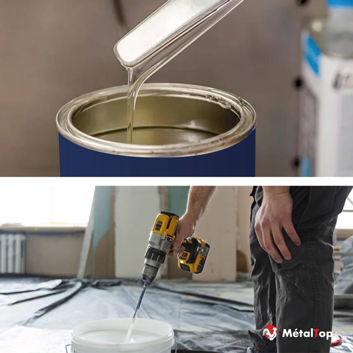 Metaltop Diluant Universel - 5 L Solvant polyvalent avec une évaporation rapide.