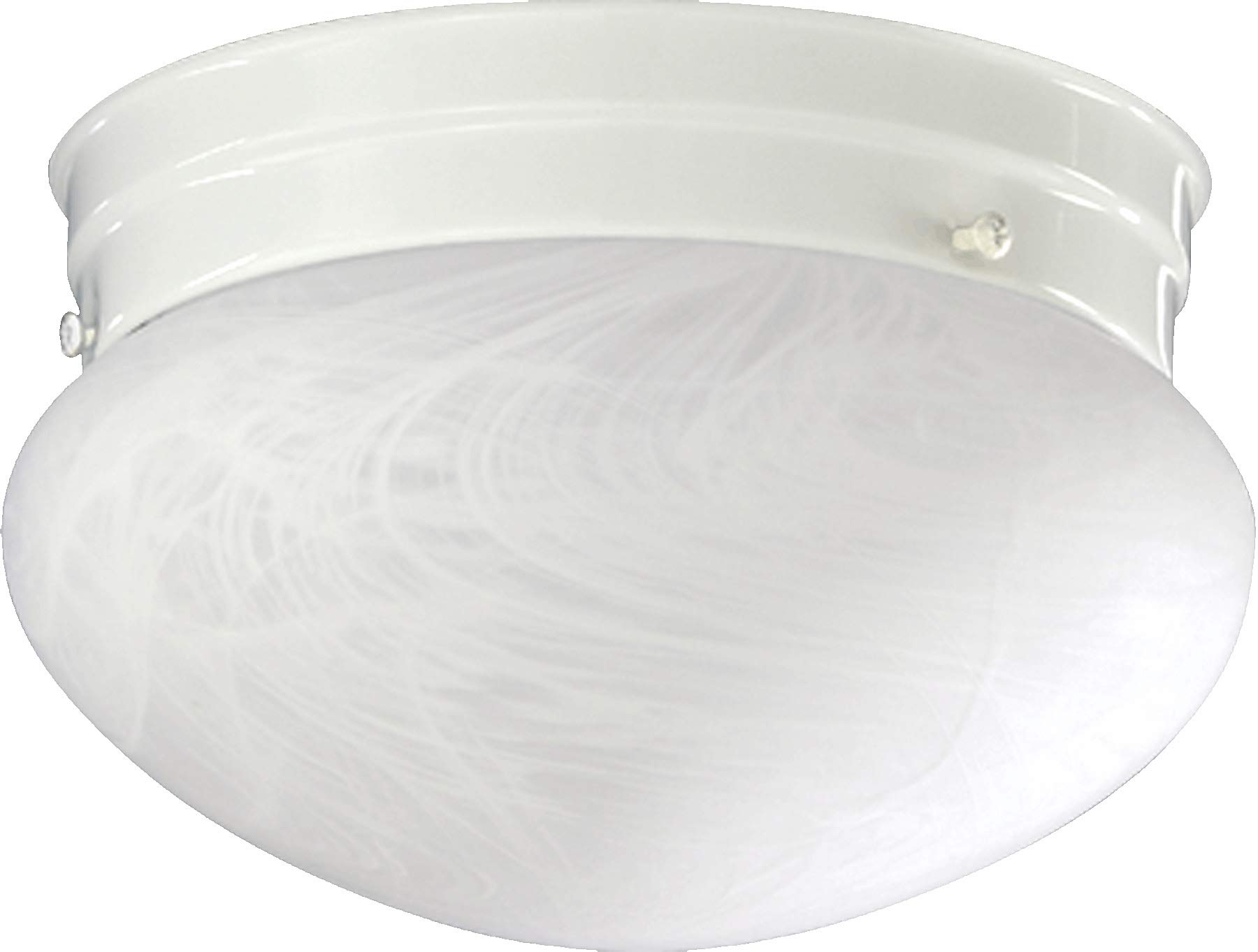 Quorum International 8" Mushroom 2-LT Ceiling Mount - White - 3021-8-6