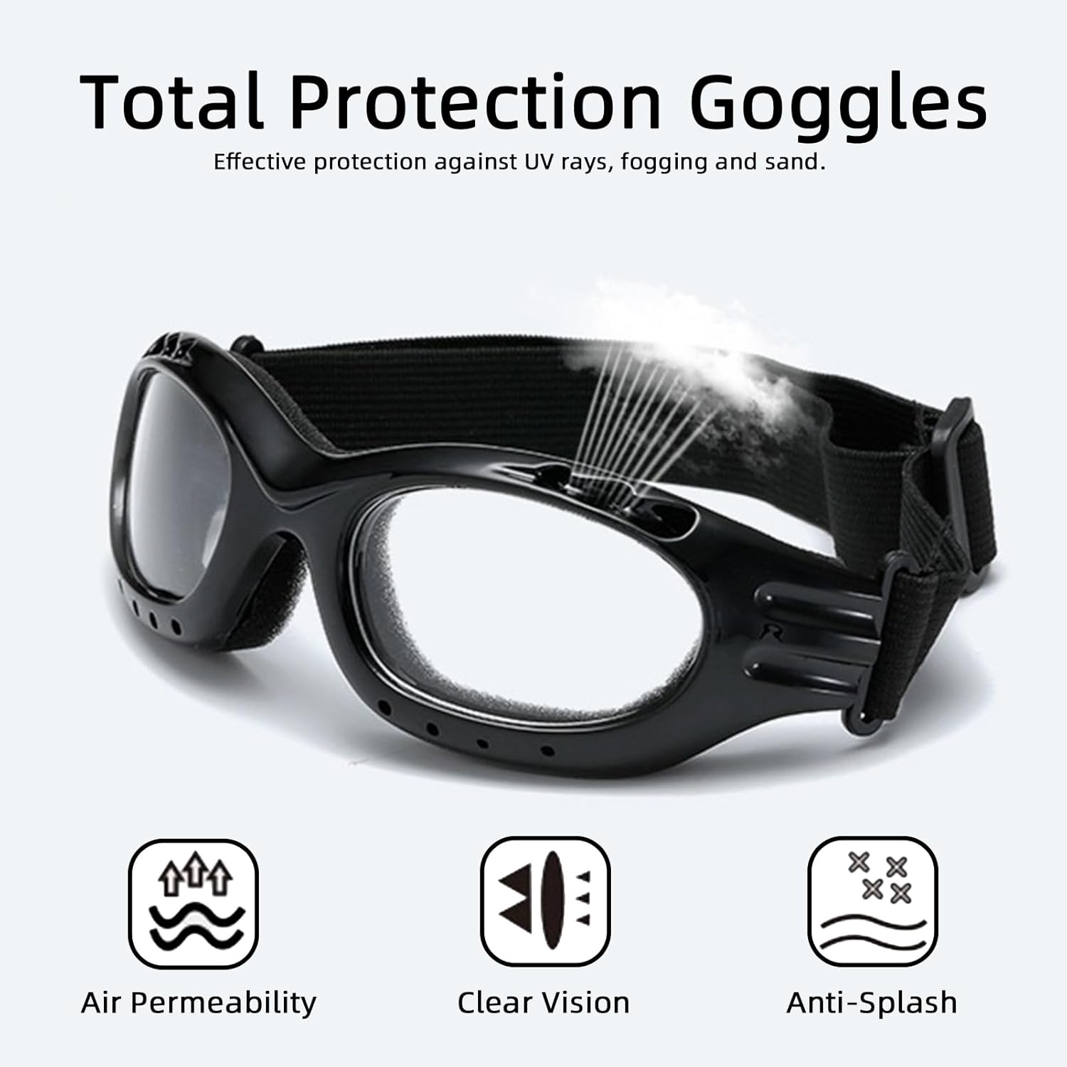 3 Pieces Motorcycle Goggles Riding Glasses Dirt Bike Ski Goggles Anti-UV Dustproof Windproof ATV Goggles For Motorcycle Riding, Skiing, Outdoor Men Women Youth - Image 5