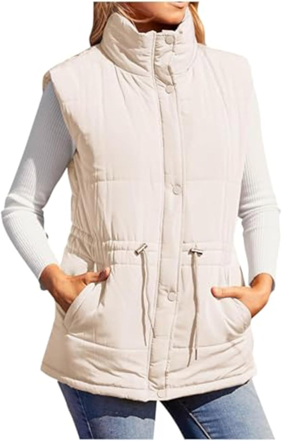 Chaleco acolchado ligero mujer que soluciona el frío sin perder estilo gracias a su cintura