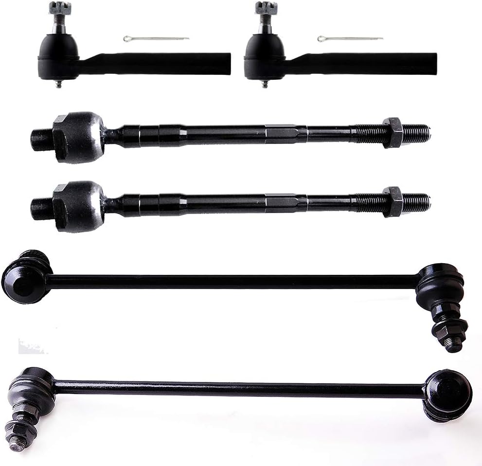 ASAPE Front Tie Rod Sway Bar End Link Suspension Kit Replacement for 2005-2007 for Nissan Murano - 6PCS Set