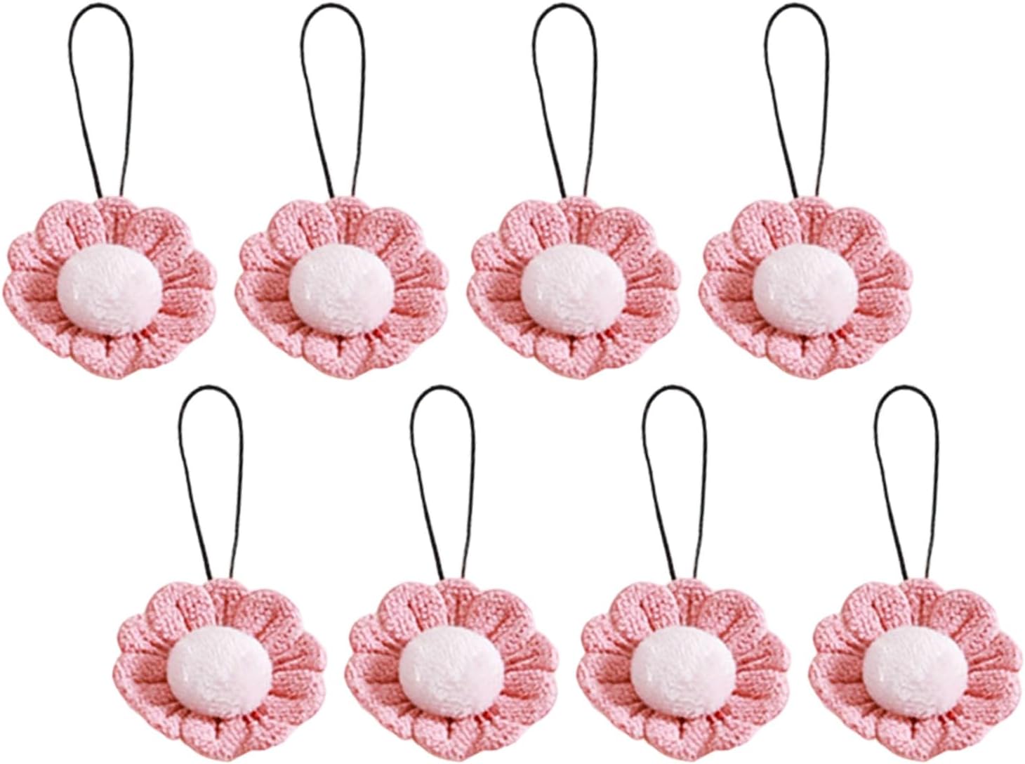 8Pcs Lovely Flower Designs Fabric Clip Without Pins Secure Holders for Sheets Blankets Home Organization ABS Crystal Fleece Sheet Fasteners