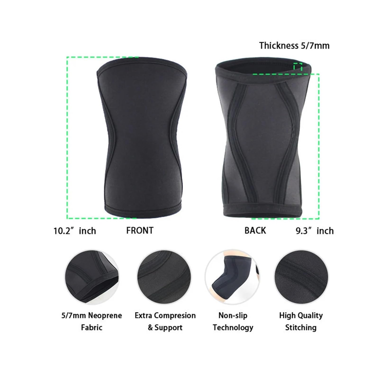Protege Genoux 1 paire de supports protection du genou for squat