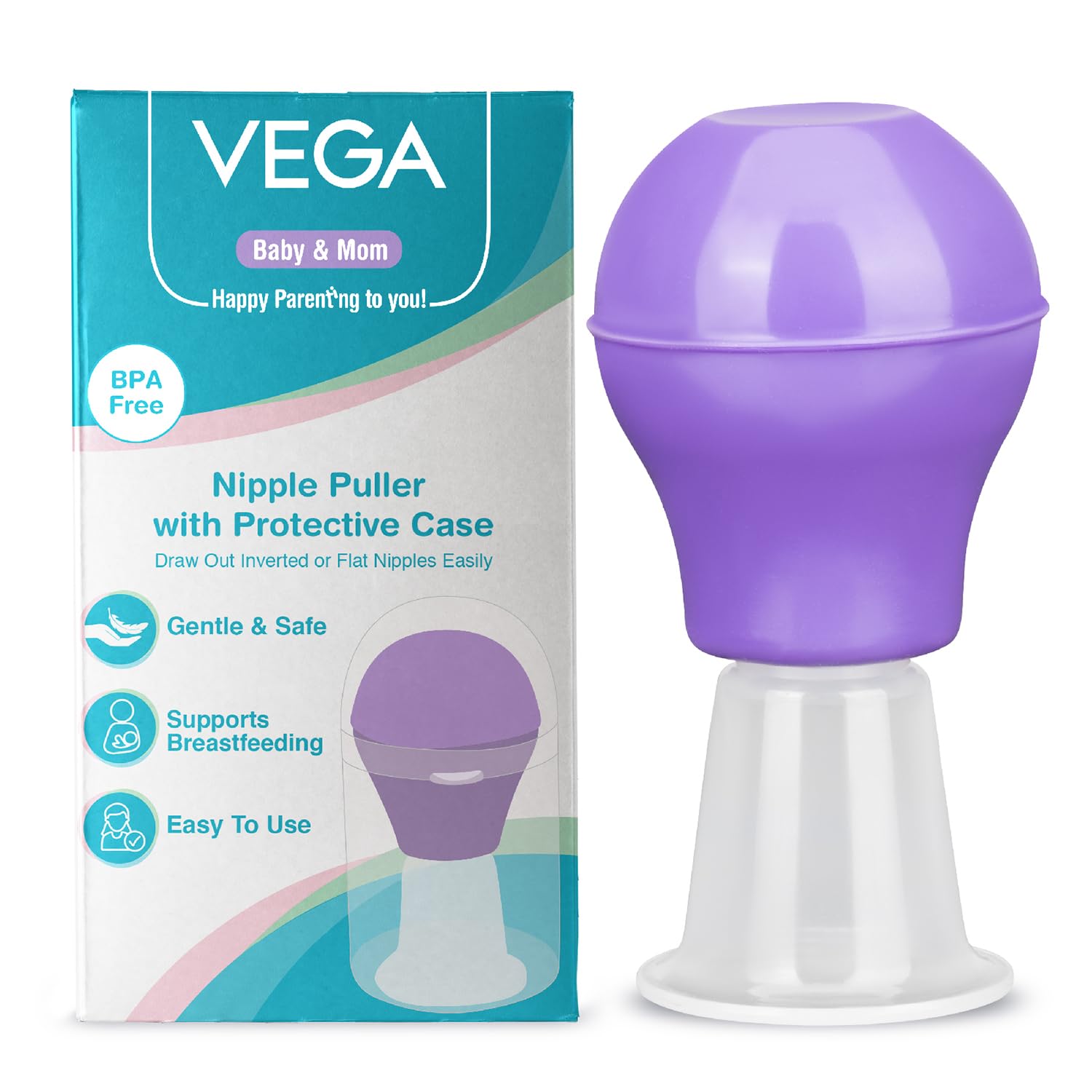 Buy Vega Baby & Mom Nipple PullerBPA/BPS Free Easy to Use Gentle