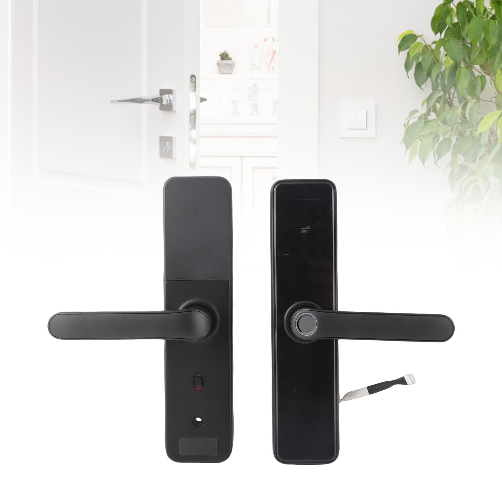 Inteligentny zamek elektroniczny zamek do drzwi aplikacja Bluetooth zamek szyfrowy cyfrowy zamek do drzwi obsługa aplikacji Tuya odwracalny uchwyt do domowego biura z kluczem mechanicznym