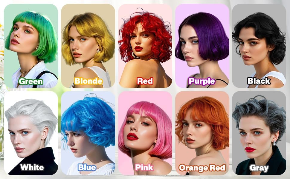 Image of Orange Hair Spray,Hair Color Spray Dye,Grey Temporary Hair Color Dye for Kids Women Men,Hairspray Color Pomades,Washable Color HairSpray for Party, Cosplay,Halloween,Christmas. (Orange)