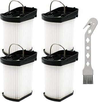 Replacement Vacuum Filters Compatible with Shark WANDVAC Cordless Hand Vacuum WV401 WV410CO WV401BL WV401PK WV403BR WV410PR WV410BL WV410GN WV410TL - Fabric Filters Compare to Part XFFWV400-4 Pack