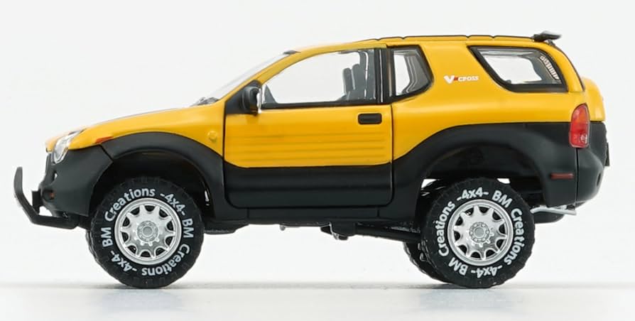 ミニ四駆 いすゞビークロスイエロー Amazon | BM CREATIONS 1/64 いすゞ ビークロス 1997-2001