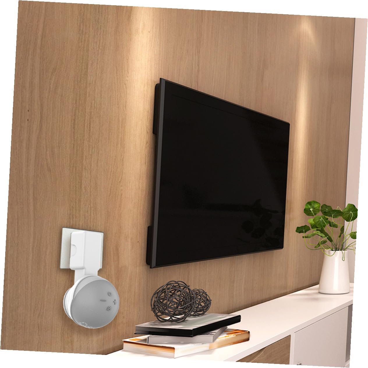 jojofuny 3pezzi Supporto Muro Per Staffa Per Altoparlante Installazione Facile Cucina Soggiorno Bagno e Camera Design Elegante e Salvaspazio