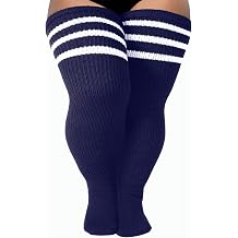 LOUSGUTA Plus Size Thigh High Socks for Thick Thighs- Extra Long Womens Cable Knitted Over Knee High Leg Warmer