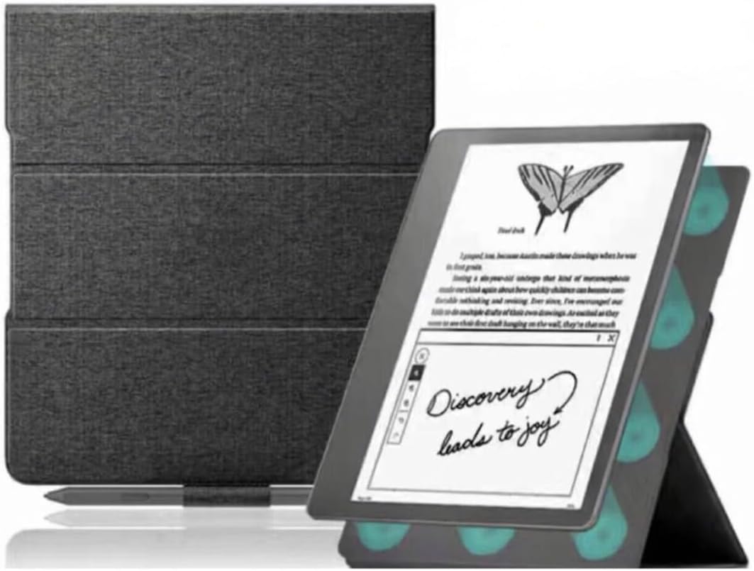 Kindle Scribe 16GB プレミアムペン + 純正レザーカバー Kindle Scribe用 レザーカバー 黒 Kindle Scribe 16GB プレミアムペン