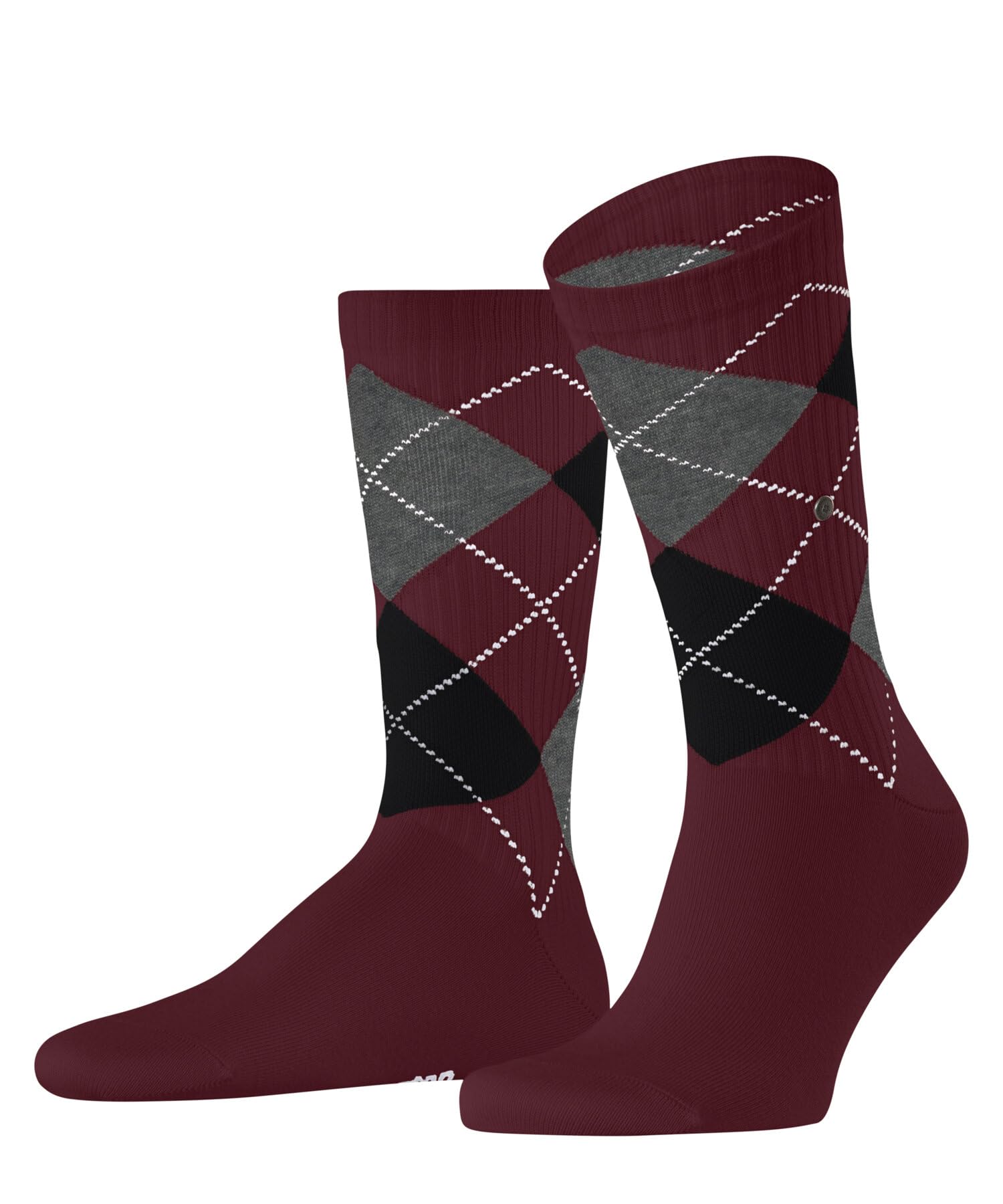 Burlington Men's Bond Street M So Cotton Plain 1 Pair Socks, Red Oxford 8430, 6.5-11
