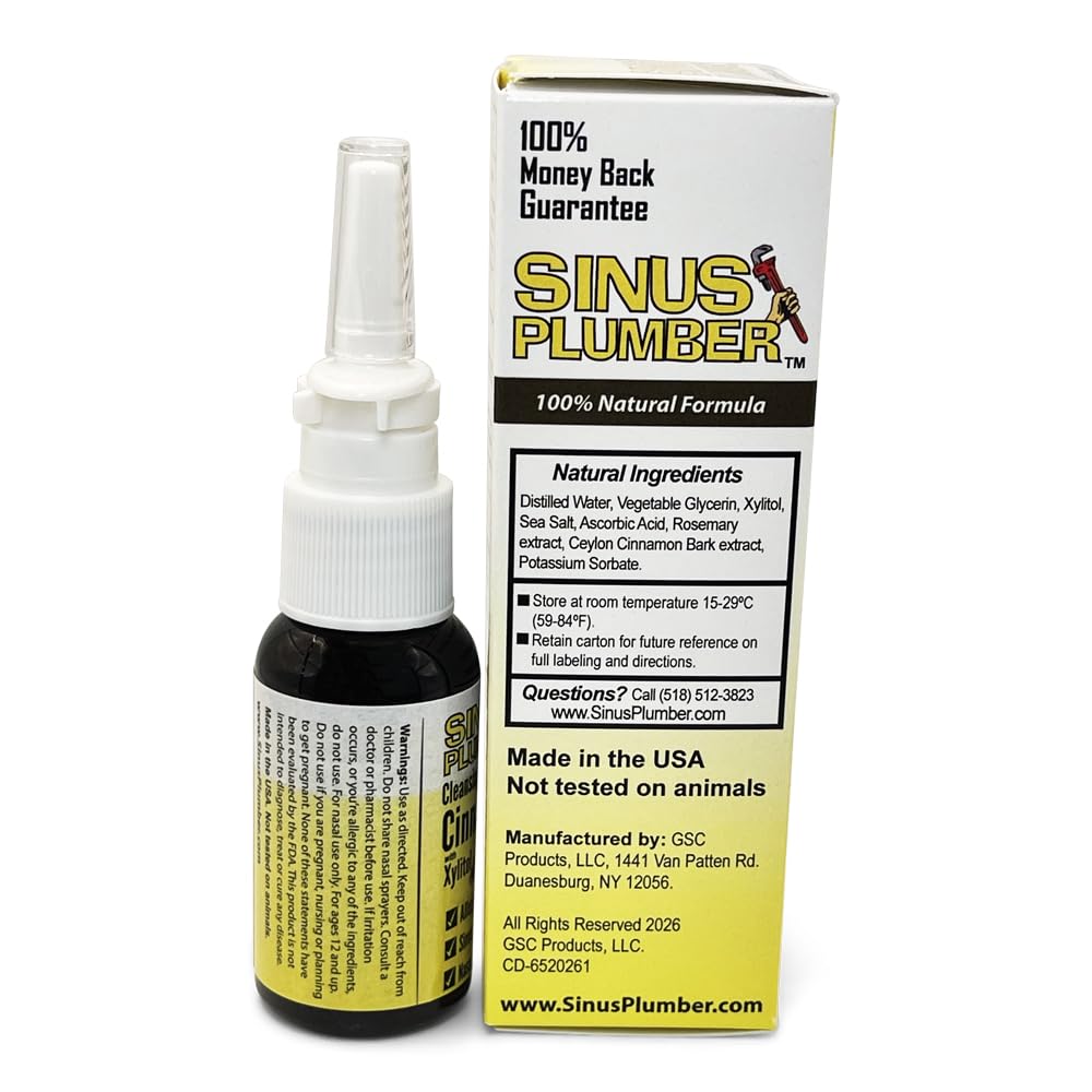 Sinus Plumber Cinnamon Xylitol Nasal Spray, Allergy Sinus Nasal Cleanse — Amazon image 4