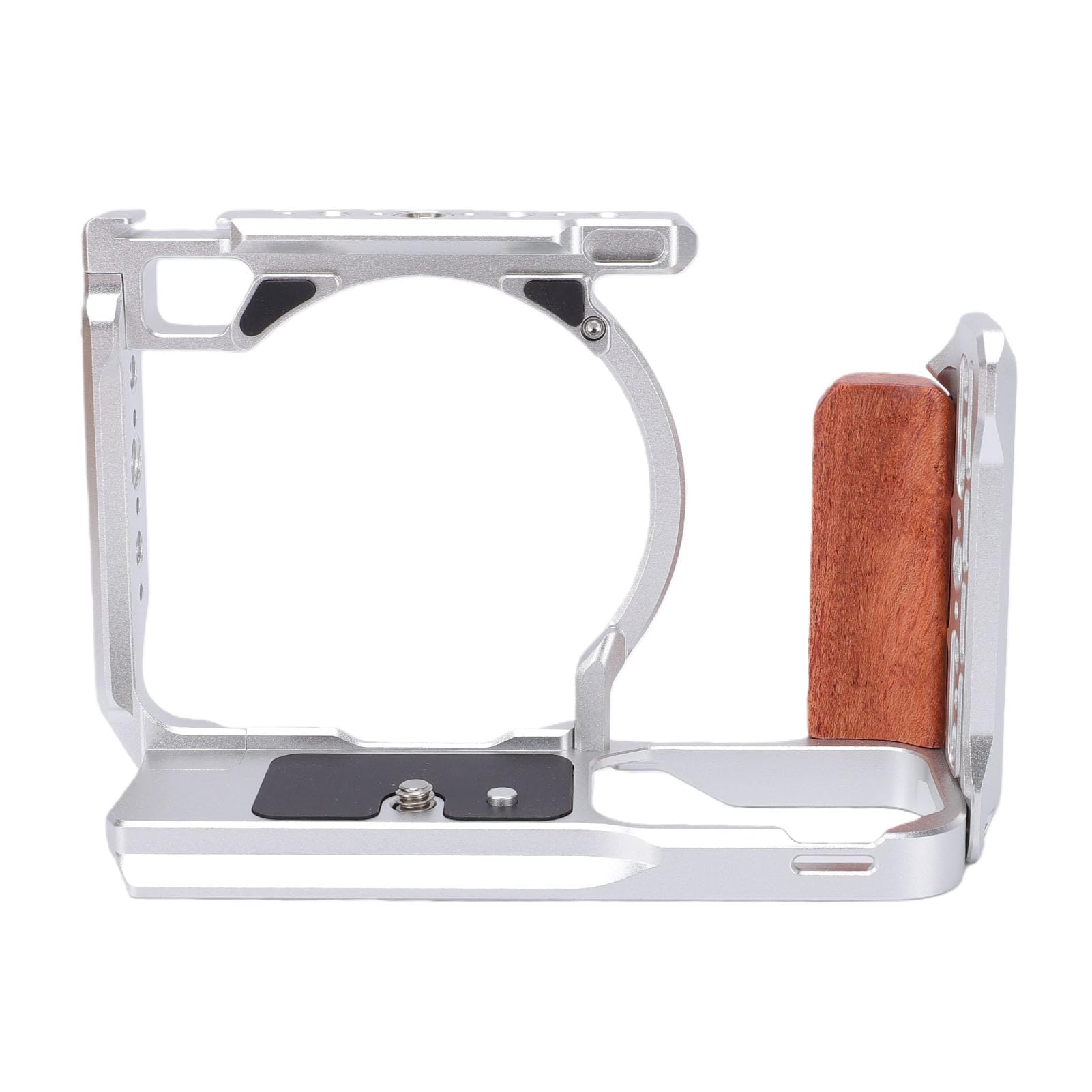 Generic Gabbia di Protezione per Fotocamera in Lega di Alluminio per Impianto di Produzione Video ZR con Supporti Filettati Versatili, Supporto per Slot Arca da 38 Mm per Creatori di Contenuti