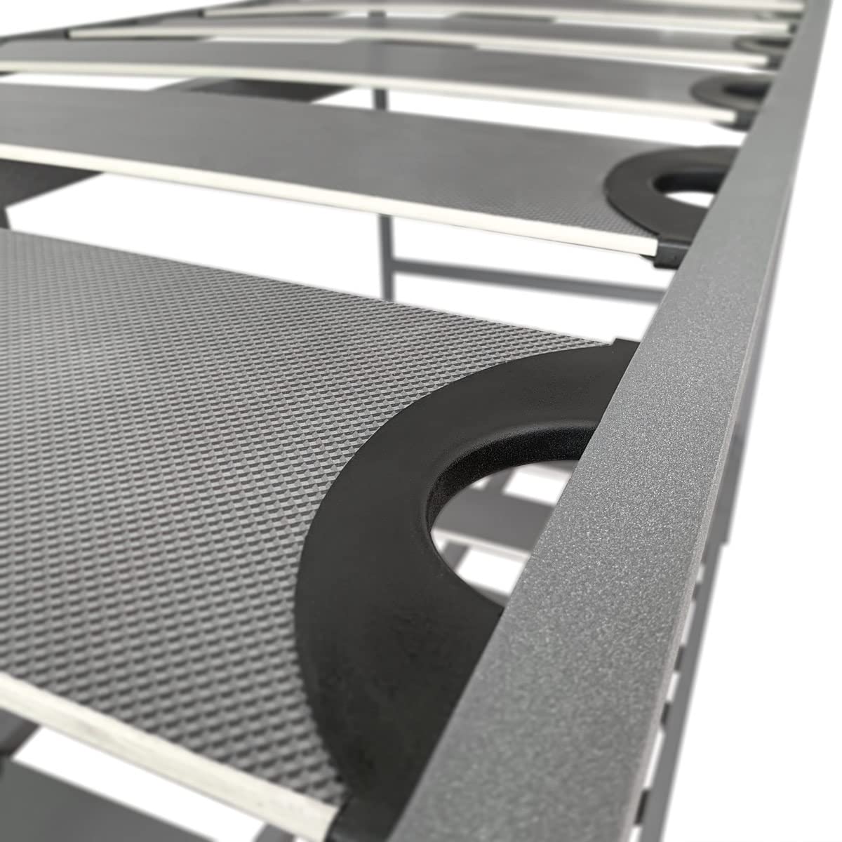 Homey - Litera Reforzada Completa con Barandilla y Escalera Metálica, Estructura de 40 x 30 mm con Láminas Anchas Anti - Ruido, 90x190